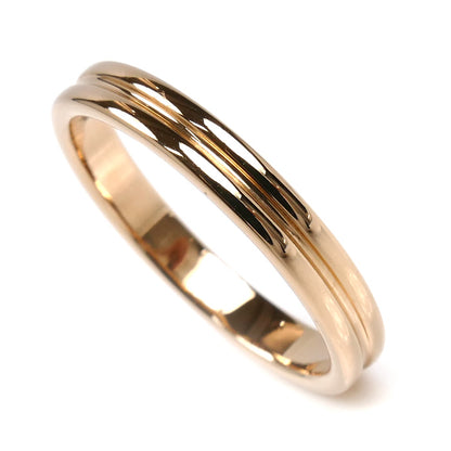 Boucheron ブシュロン K18PG ピンクゴールド ゴドロン リング・指輪 JAL00009 15.5号 56 3.7g レディース【中古】【美品】