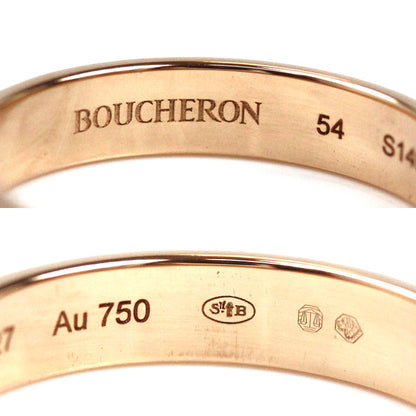 Boucheron ブシュロン K18PG ピンクゴールド キャトル ラディアント ハーフ リング・指輪 JAL00249 14号 54 4.1g レディース【中古】【美品】