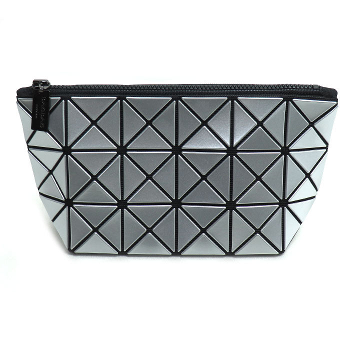 ISSEY MIYAKE イッセイミヤケ BAOBAO PRIZM ポーチ シルバー BB63-AG051 レディース【中古】【美品】