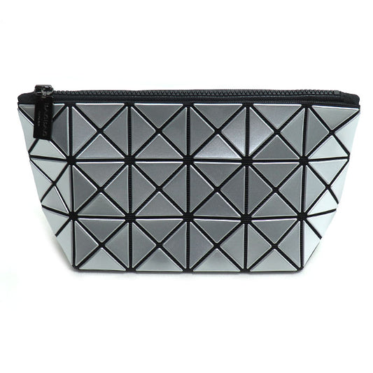 ISSEY MIYAKE イッセイミヤケ BAOBAO PRIZM ポーチ シルバー BB63-AG051 レディース【中古】【美品】