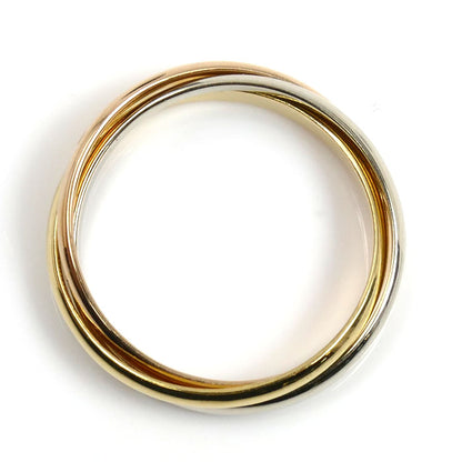 CARTIER カルティエ K18YG/PG/WG トリニティ les must de Cartier リング・指輪 13号 53 3.7g レディース【中古】【美品】