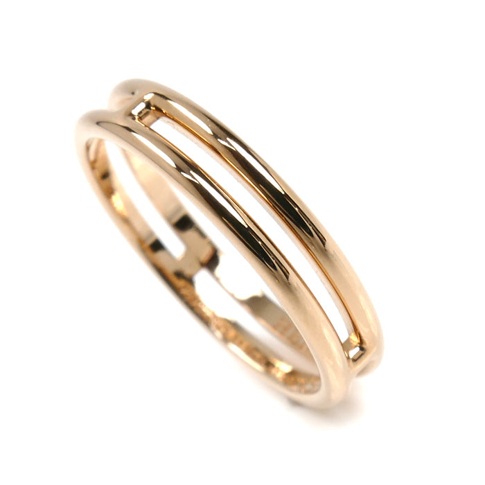 HERMES エルメス K18PG ピンクゴールド アリアンヌ リング・指輪 H119836B 00051 11号 2.7g レディース【中古】【美品】