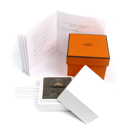 HERMES エルメス K18PG ピンクゴールド アリアンヌ リング・指輪 H119836B 00051 11号 2.7g レディース【中古】【美品】