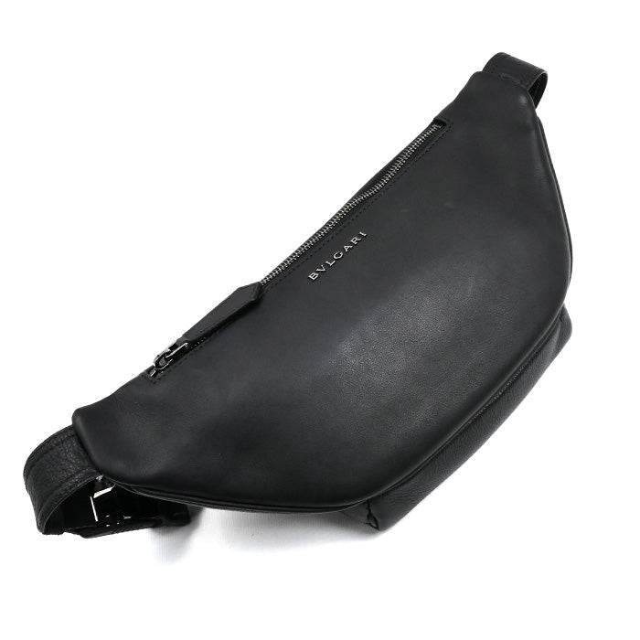 BVLGARI ブルガリ ブルガリ マン ボディバッグ ブラック 291935 メンズ【中古】