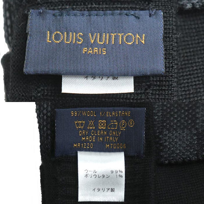 LOUIS VUITTON ルイ・ヴィトン ゴン プティ ダミエ 手袋 ブラック M70006 MA1220 ニットグローブ ユニセックス【中古】【美品】
