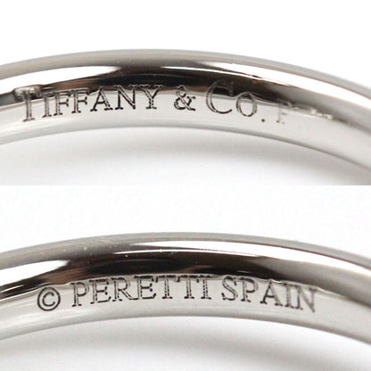 TIFFANY&Co. ティファニー Pt950プラチナ カーブド ダイヤ リング・指輪 60016939 ダイヤモンド 9号 3.4g レディース【中古】【美品】