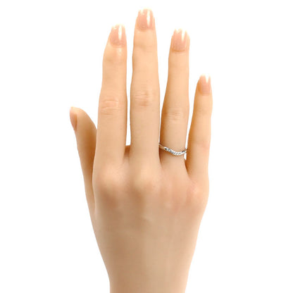 TIFFANY&Co. ティファニー Pt950プラチナ カーブド ダイヤ リング・指輪 60016939 ダイヤモンド 9号 3.4g レディース【中古】【美品】