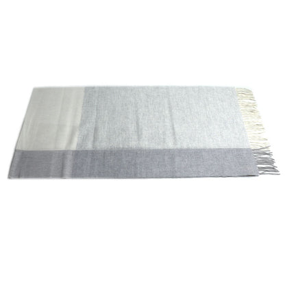 HERMES エルメス サマーブロック マフラー ベージュ ライトグレー ユニセックス【未使用】【買取品】