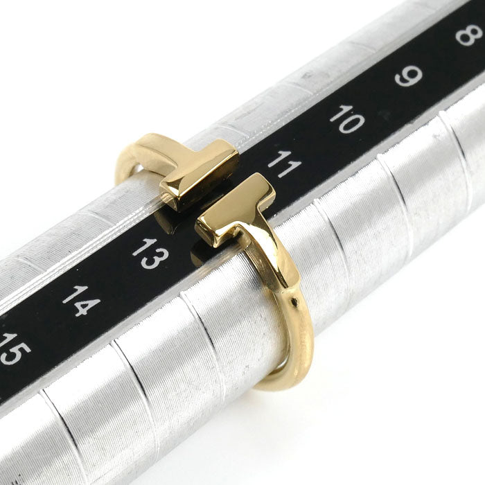 TIFFANY&Co. ティファニー K18YG イエローゴールド Tワイヤー リング・指輪 12号 2.8g レディース【中古】【美品】