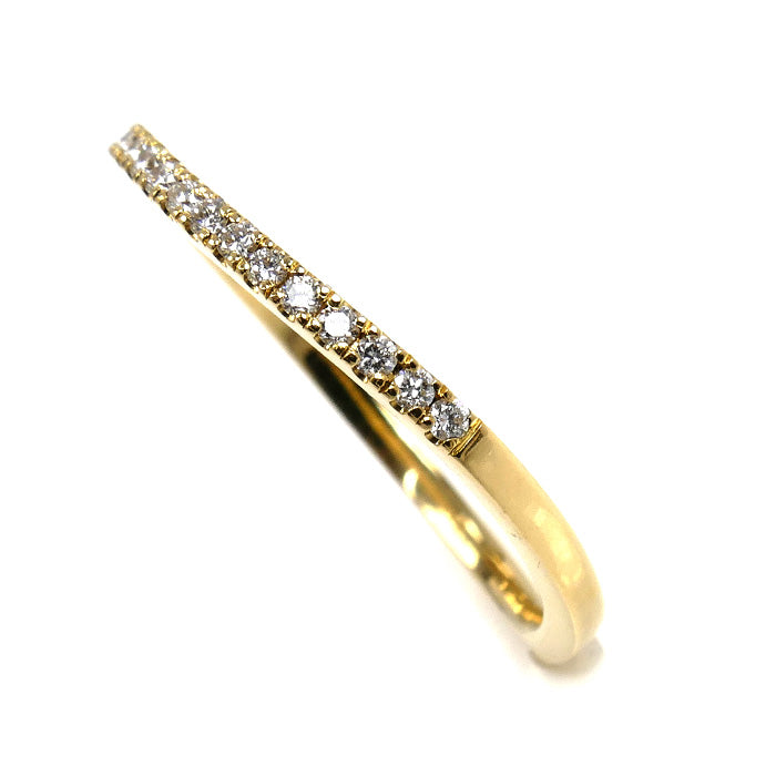 AHKAH アーカー K18YG イエローゴールド ダイヤ リング・指輪 ダイヤモンド0.16ct 13号 1.6g レディース【中古】【美品】
