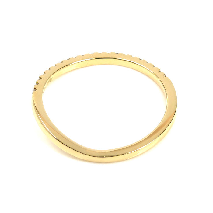 AHKAH アーカー K18YG イエローゴールド ダイヤ リング・指輪 ダイヤモンド0.16ct 13号 1.6g レディース【中古】【美品】