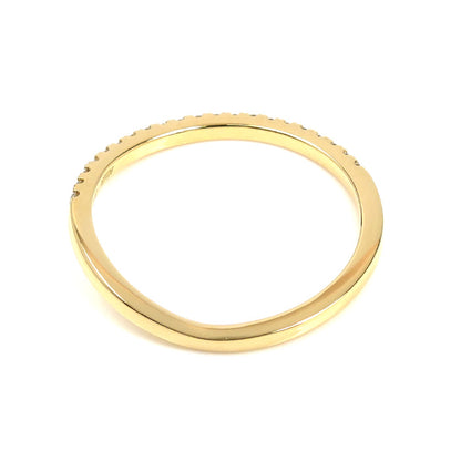 AHKAH アーカー K18YG イエローゴールド ダイヤ リング・指輪 ダイヤモンド0.16ct 13号 1.6g レディース【中古】【美品】