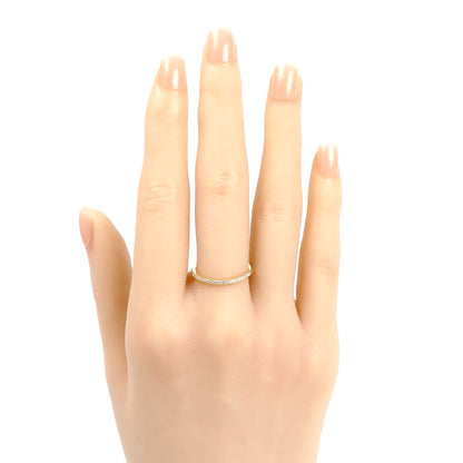 AHKAH アーカー K18YG イエローゴールド ダイヤ リング・指輪 ダイヤモンド0.16ct 13号 1.6g レディース【中古】【美品】