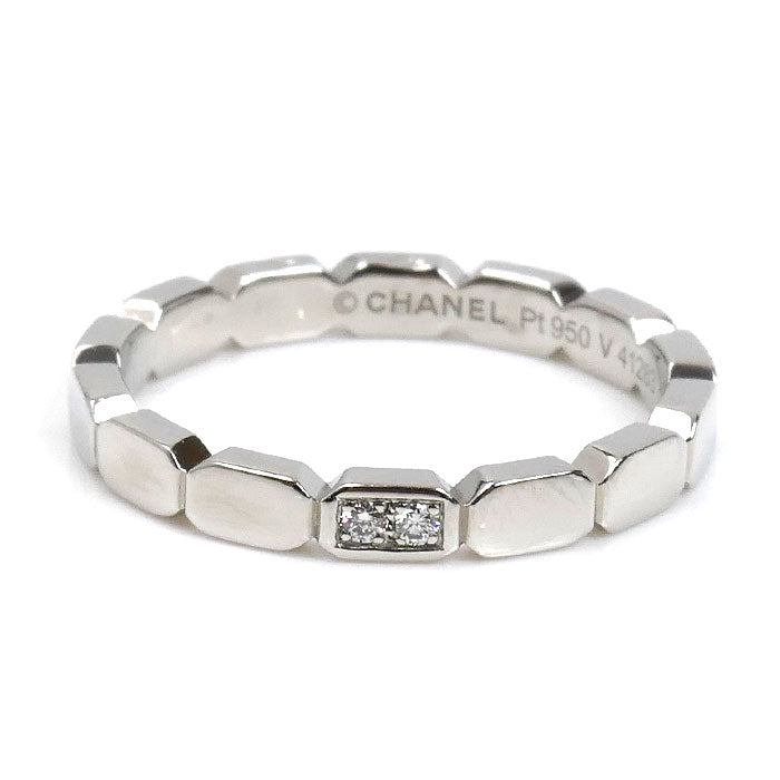 CHANEL シャネル Pt950プラチナ プルミエール プロメス ダイヤ リング・指輪 J4003 ダイヤモンド 10号 50 3.6g レディース【中古】【美品】
