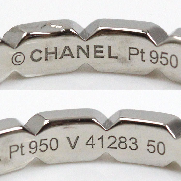 CHANEL シャネル Pt950プラチナ プルミエール プロメス ダイヤ リング・指輪 J4003 ダイヤモンド 10号 50 3.6g レディース【中古】【美品】