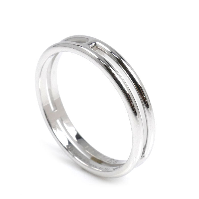 HERMES エルメス K18WG ホワイトゴールド アリアンヌ リング・指輪 H119834B 00055 15号 3.2g レディース【中古】【美品】