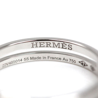HERMES エルメス K18WG ホワイトゴールド アリアンヌ リング・指輪 H119834B 00055 15号 3.2g レディース【中古】【美品】