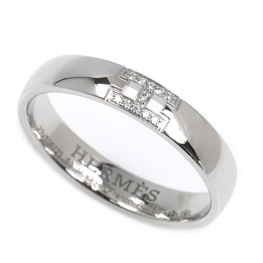 HERMES エルメス K18WG ホワイトゴールド ヘラクレス ダイヤ リング・指輪 H119853B 00053 ダイヤモンド 13号 3.6g レディース【中古】【美品】