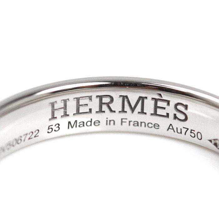 HERMES エルメス K18WG ホワイトゴールド ヘラクレス ダイヤ リング・指輪 H119853B 00053 ダイヤモンド 13号 3.6g レディース【中古】【美品】