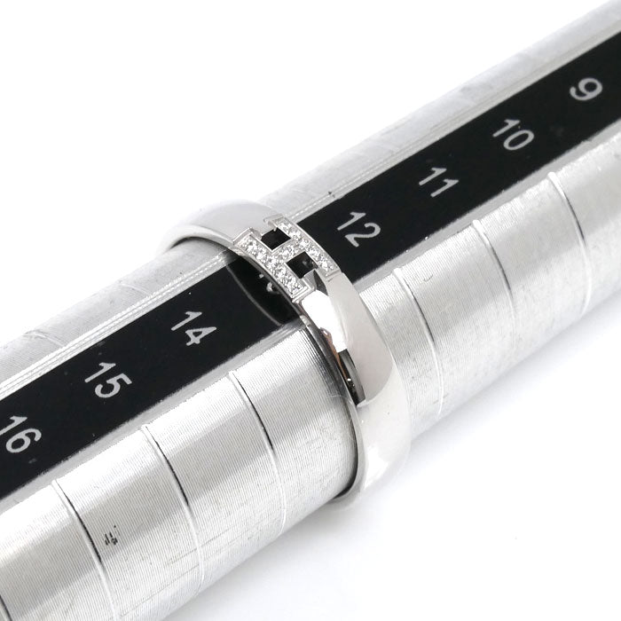 HERMES エルメス K18WG ホワイトゴールド ヘラクレス ダイヤ リング・指輪 H119853B 00053 ダイヤモンド 13号 3.6g レディース【中古】【美品】