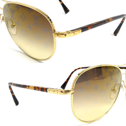 LOUIS VUITTON ルイ・ヴィトン コンスピラシオン パイロット サングラス ゴールド Z0164U S0164 ユニセックス 58□15 135【中古】