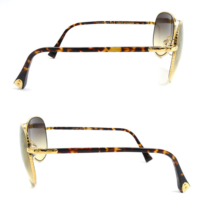 LOUIS VUITTON ルイ・ヴィトン コンスピラシオン パイロット サングラス ゴールド Z0164U S0164 ユニセックス 58□15 135【中古】