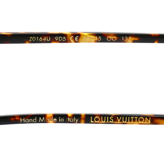 LOUIS VUITTON ルイ・ヴィトン コンスピラシオン パイロット サングラス ゴールド Z0164U S0164 ユニセックス 58□15 135【中古】