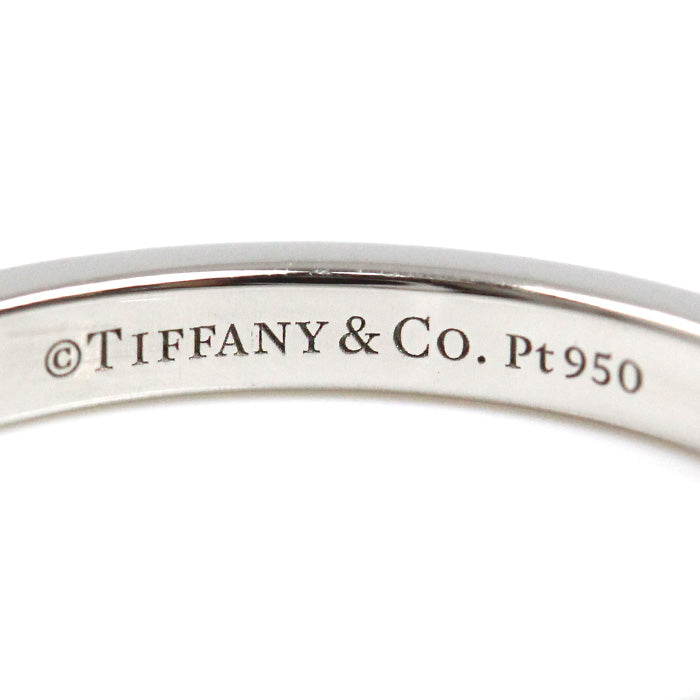 TIFFANY&Co. ティファニー Pt950プラチナ ウェディングバンド 3Pダイヤ リング・指輪 ダイヤモンド 7.5号 3.2g レディース【中古】【美品】