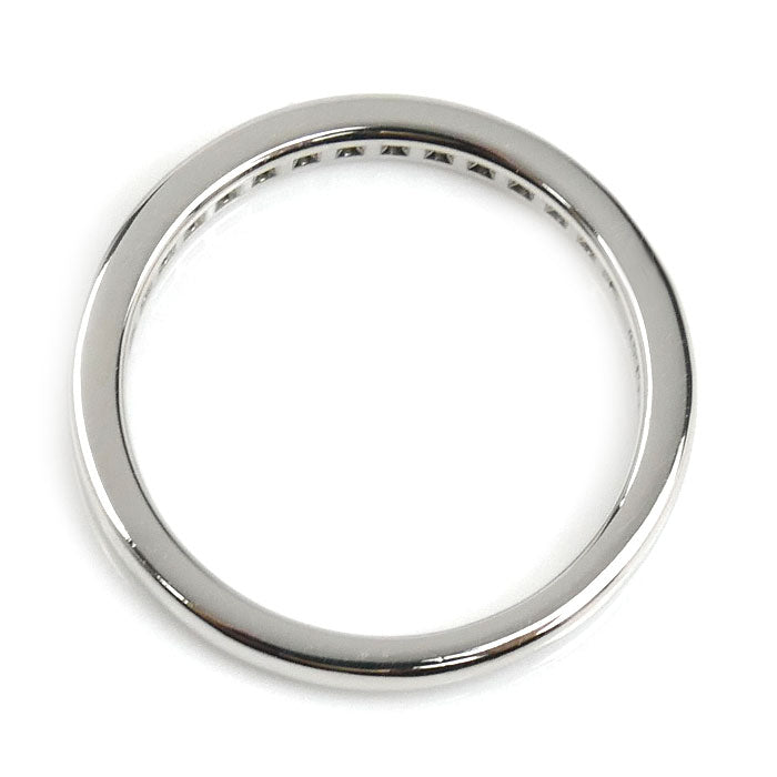 TIFFANY&Co. ティファニー Pt950プラチナ チャネルセッティング ハーフエタニティ リング・指輪 ダイヤモンド 6.5号 2.8g レディース【中古】