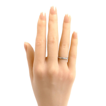 TIFFANY&Co. ティファニー Pt950プラチナ チャネルセッティング ハーフエタニティ リング・指輪 ダイヤモンド 6.5号 2.8g レディース【中古】