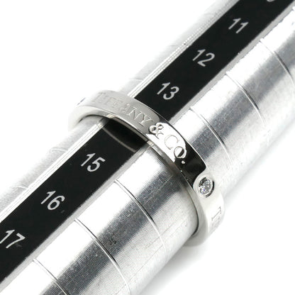 TIFFANY&Co. ティファニー Pt950プラチナ フラットバンド 3Pダイヤ リング・指輪 60001885 ダイヤモンド 14号 5.4g レディース【中古】【美品】