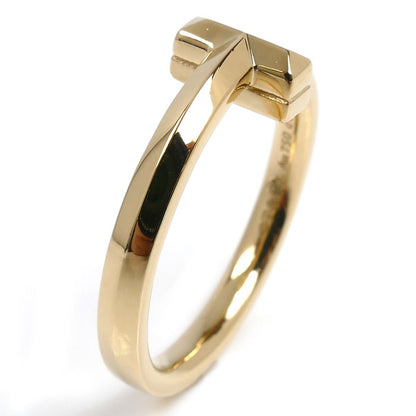 TIFFANY&Co. ティファニー K18YG イエローゴールド Tワン ナロー ダイヤ リング・指輪 ダイヤモンド0.08ct 15号 4.5g レディース【中古】【美品】