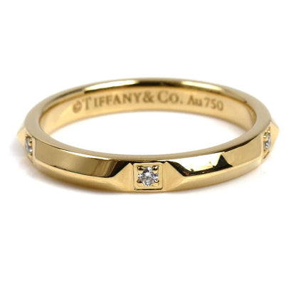 TIFFANY&Co. ティファニー K18YG イエローゴールド トゥルーバンド ダイヤ リング・指輪 ダイヤモンド 11.5号 3.4g レディース【中古】【美品】