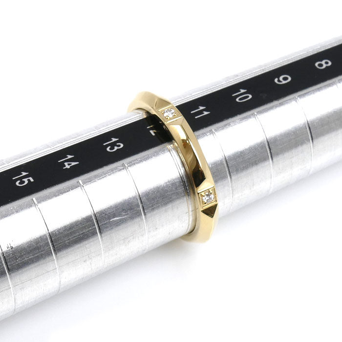 TIFFANY&Co. ティファニー K18YG イエローゴールド トゥルーバンド ダイヤ リング・指輪 ダイヤモンド 11.5号 3.4g レディース【中古】【美品】