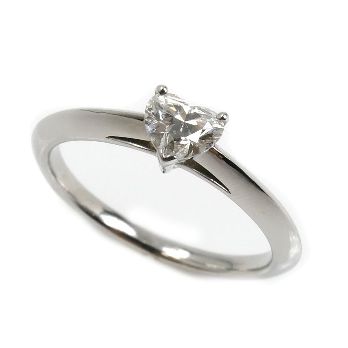 TIFFANY&Co. ティファニー Pt950プラチナ ハートシェイプ ダイヤ リング・指輪 ダイヤモンド0.41ct 11.5号 3.6g レディース【中古】【美品】