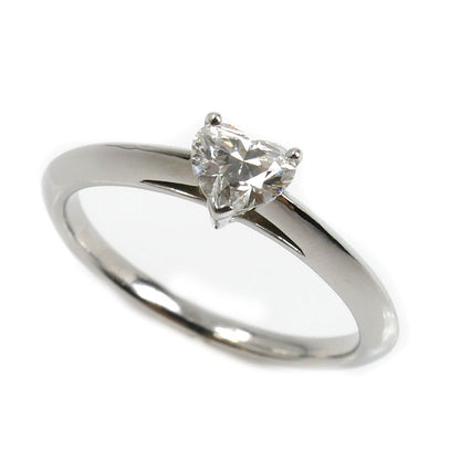 TIFFANY&Co. ティファニー Pt950プラチナ ハートシェイプ ダイヤ リング・指輪 ダイヤモンド0.41ct 11.5号 3.6g レディース【中古】【美品】