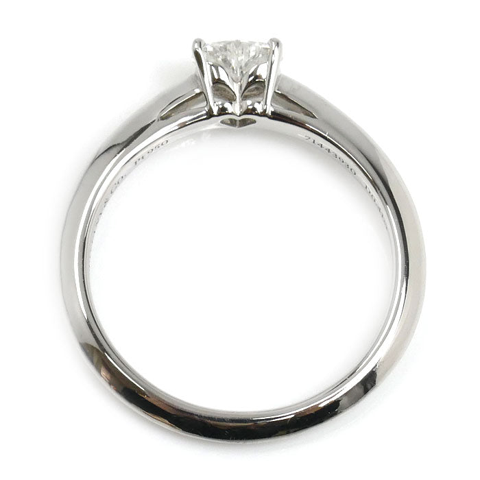 TIFFANY&Co. ティファニー Pt950プラチナ ハートシェイプ ダイヤ リング・指輪 ダイヤモンド0.41ct 11.5号 3.6g レディース【中古】【美品】