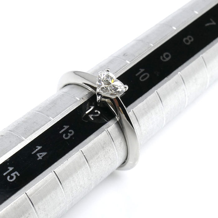 TIFFANY&Co. ティファニー Pt950プラチナ ハートシェイプ ダイヤ リング・指輪 ダイヤモンド0.41ct 11.5号 3.6g レディース【中古】【美品】