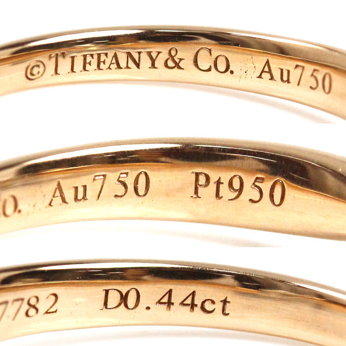 TIFFANY&Co. ティファニー K18PG ピンクゴールド Pt950プラチナ
