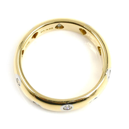 TIFFANY&Co. ティファニー K18YG イエローゴールド Pt950プラチナ ドッツ ダイヤ リング・指輪 ダイヤモンド 6.5号 3.9g レディース【中古】