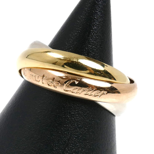 CARTIER カルティエ K18YG/PG/WG les must deトリニティ リング・指輪 13号 53 7.7g レディース【中古】