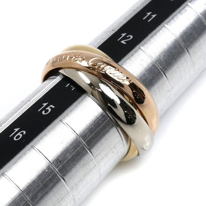 CARTIER カルティエ K18YG/PG/WG les must deトリニティ リング・指輪 13号 53 7.7g レディース【中古】