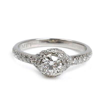 Chaumet ショーメ Pt950プラチナ リアン リング・指輪 ダイヤモンド 10号 3.5g レディース【中古】【美品】