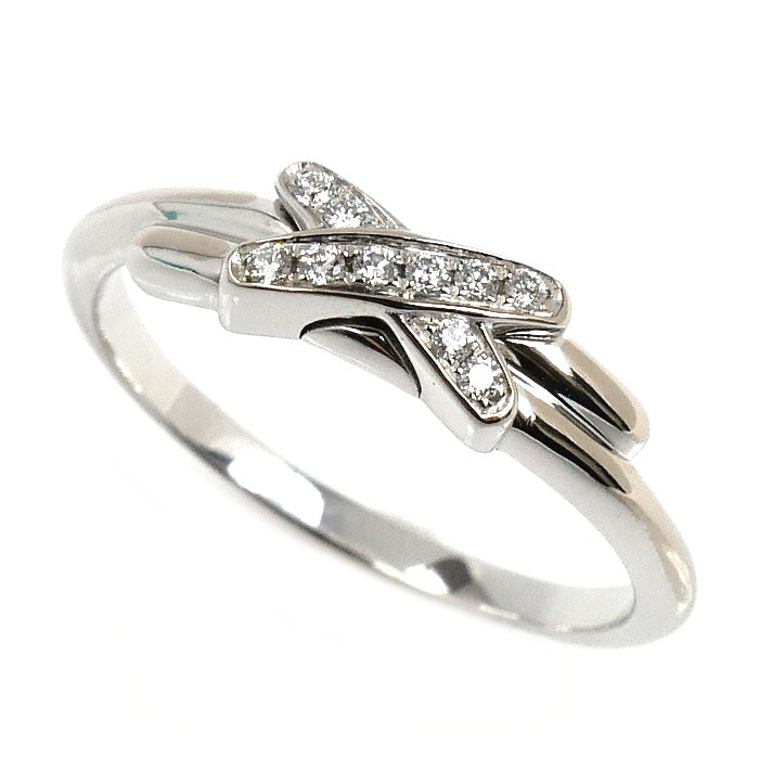 Chaumet ショーメ K18WG ホワイトゴールド ジュ ドゥ リアン リング・指輪 082217 ダイヤモンド 8号 48 2.2g レディース【中古】【美品】