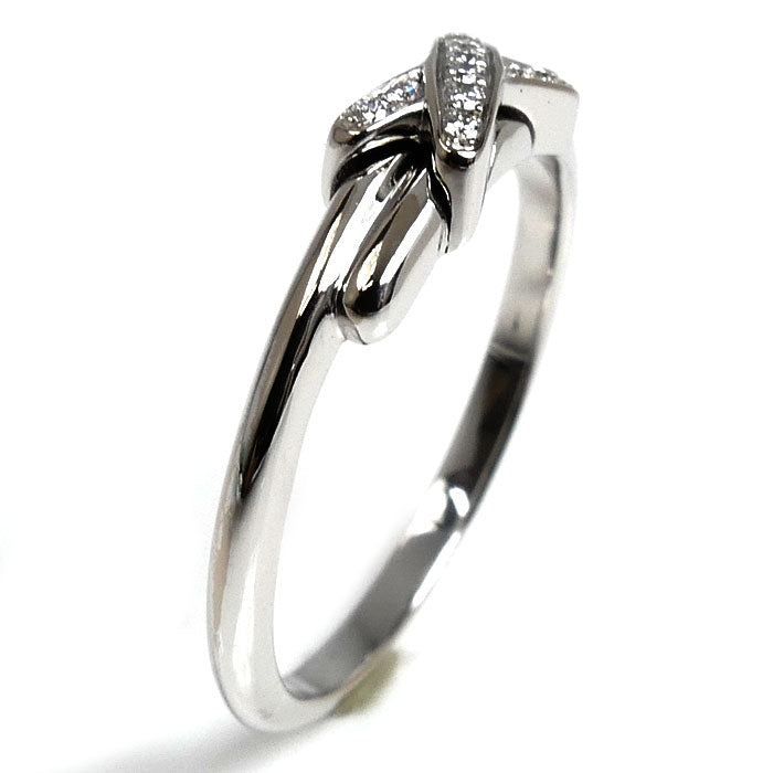 Chaumet ショーメ K18WG ホワイトゴールド ジュ ドゥ リアン リング・指輪 082217 ダイヤモンド 8号 48 2.2g レディース【中古】【美品】