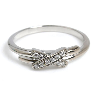 Chaumet ショーメ K18WG ホワイトゴールド ジュ ドゥ リアン リング・指輪 082217 ダイヤモンド 8号 48 2.2g レディース【中古】【美品】