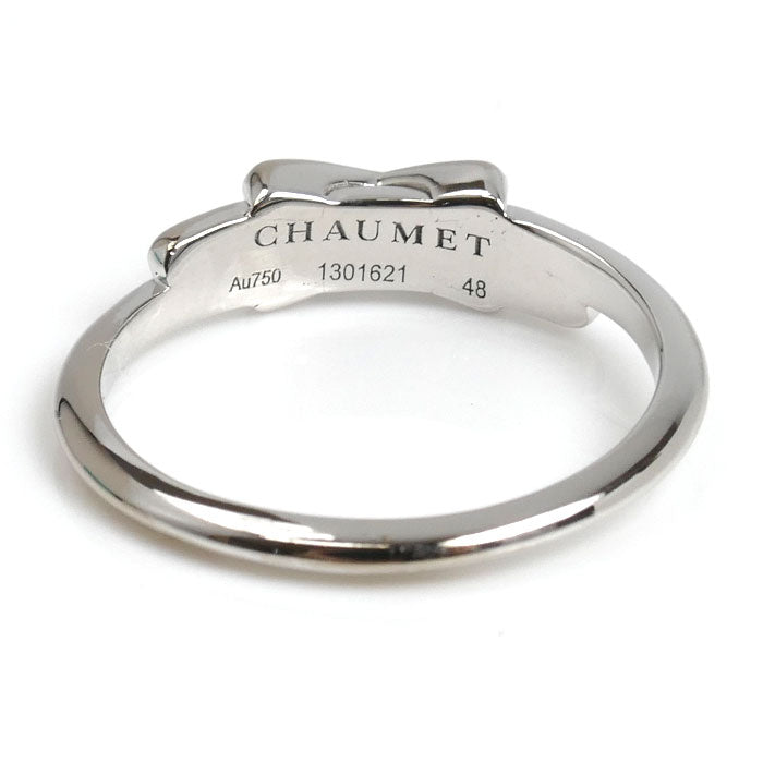 Chaumet ショーメ K18WG ホワイトゴールド ジュ ドゥ リアン リング・指輪 082217 ダイヤモンド 8号 48 2.2g レディース【中古】【美品】