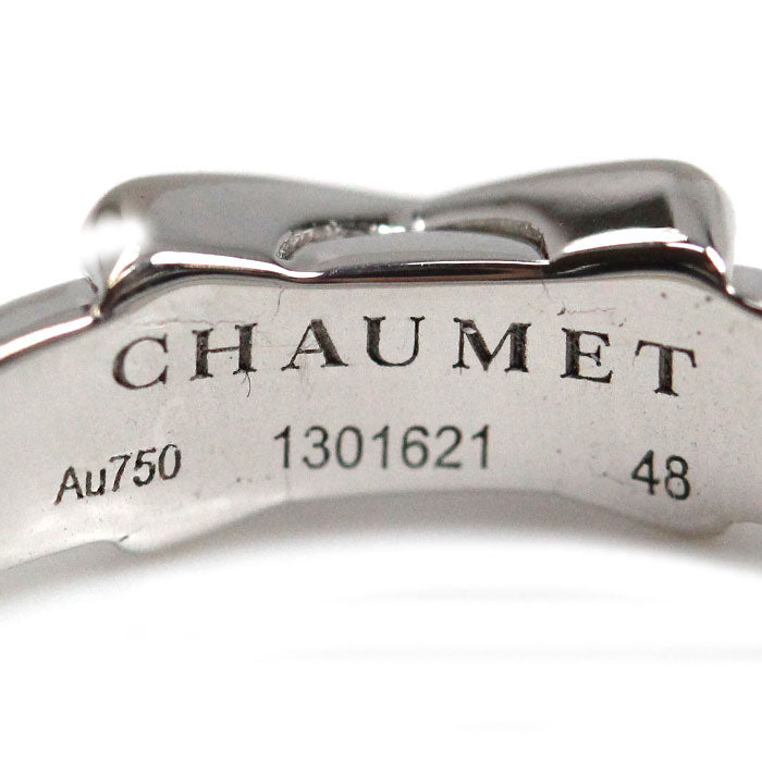 Chaumet ショーメ K18WG ホワイトゴールド ジュ ドゥ リアン リング・指輪 082217 ダイヤモンド 8号 48 2.2g レディース【中古】【美品】