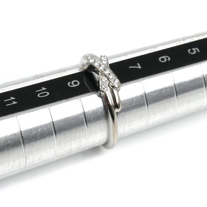 Chaumet ショーメ K18WG ホワイトゴールド ジュ ドゥ リアン リング・指輪 082217 ダイヤモンド 8号 48 2.2g レディース【中古】【美品】