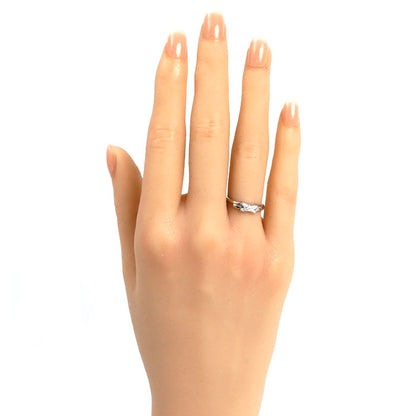 Chaumet ショーメ K18WG ホワイトゴールド ジュ ドゥ リアン リング・指輪 082217 ダイヤモンド 8号 48 2.2g レディース【中古】【美品】